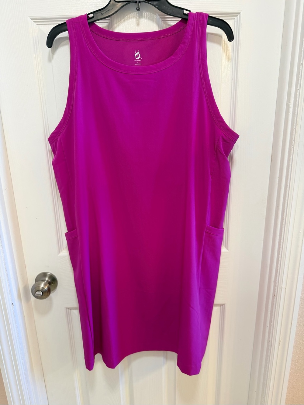 Lou & Grey Fuchsia Sleeveless Swim Coverup with Side Pockets